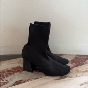 Celine Black Sock Ankle Boots - Sz 37.5